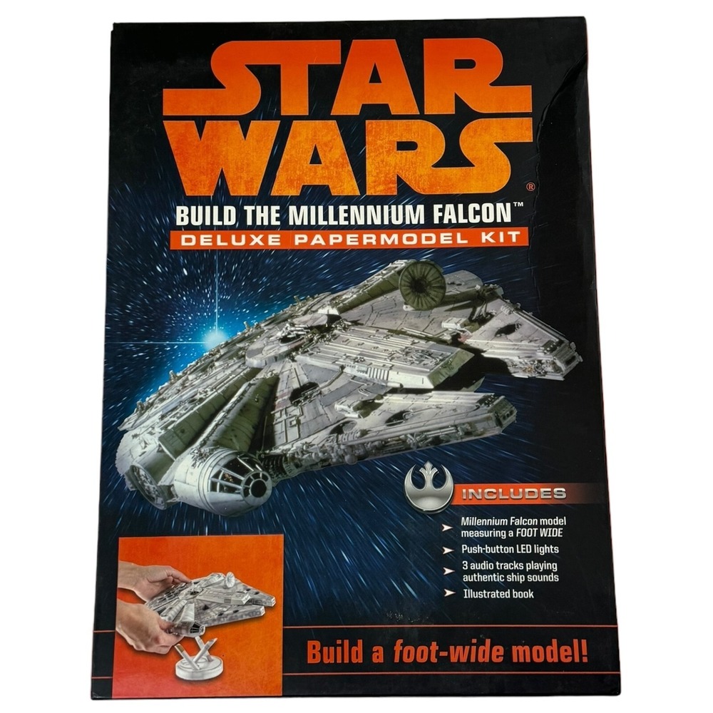 Star Wars Build the Millennium Falcon Deluxe‎ Paper Model Kit New